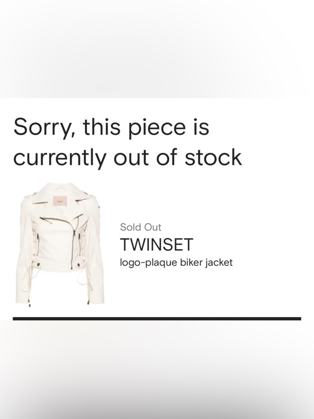 Cream color  Faux Leather Moto Jacket - Gold Hardware